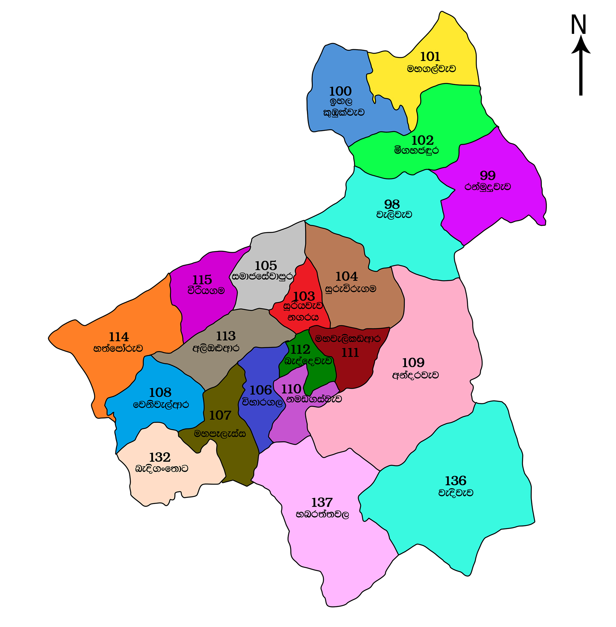 sooriyawewa gn division map